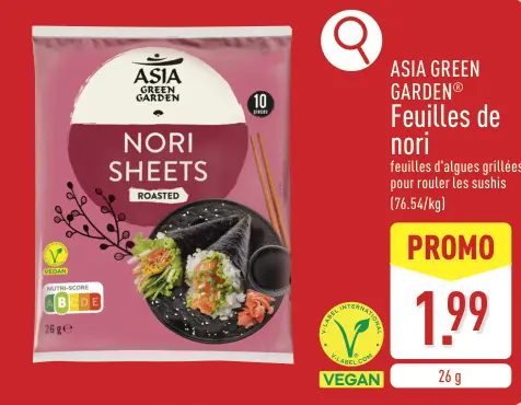 Offre: Feuilles de nori