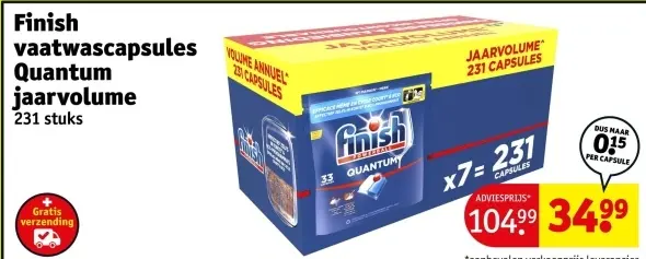 Aanbieding: Vaatwascapsules Quantum Jaarvolume