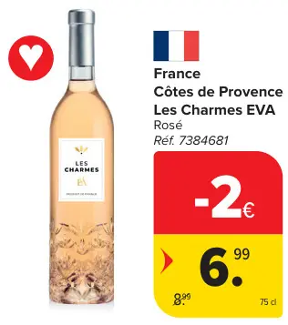 Offre: Côtes de Provence Les Charmes EVA