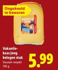Aanbieding: Vakantiekaas jong belegen stuk