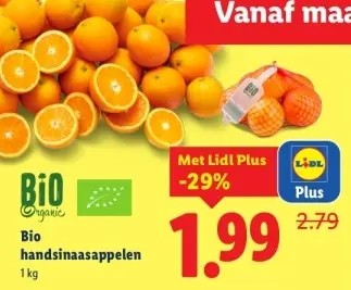 Aanbieding: handsinaasappelen