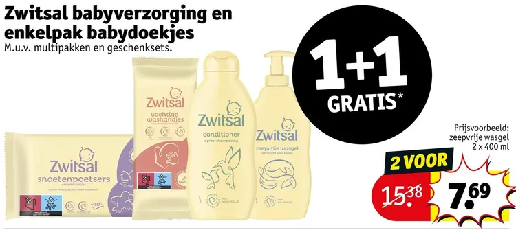 Aanbieding: Babyverzorging en enkelpak babydoekjes