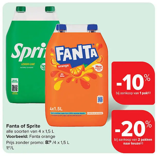 Promotie: Fanta of Sprite