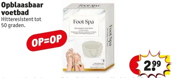 Aanbieding: Opblaasbaar voetbad