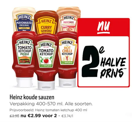 Promotie: Heinz koude sauzen