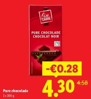Aanbieding: Pure chocolade