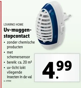 Aanbieding: Uv-muggen-stopcontact