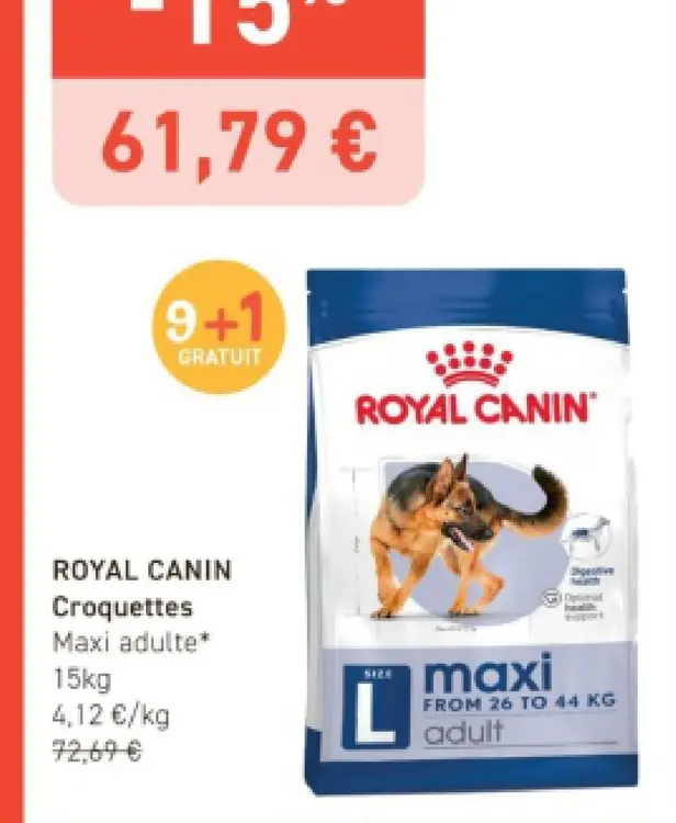 Offre: Croquettes Maxi adulte