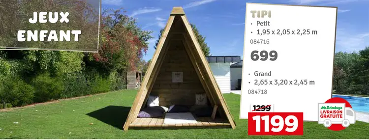 Offre: Tipi