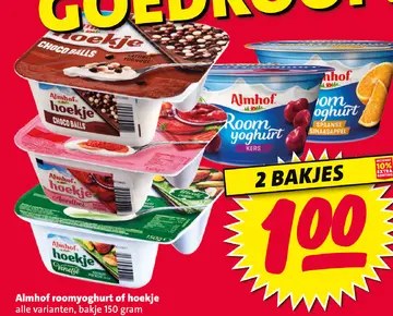 Aanbieding: Almhof roomyoghurt of hoekje