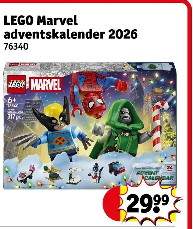Aanbieding: LEGO Marvel adventskalender 2026