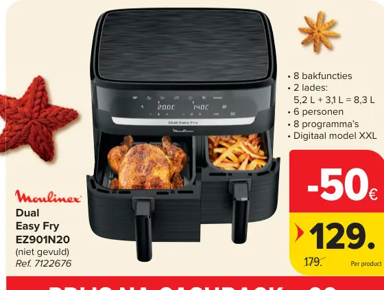 Promotie: Dual Easy Fry EZ901N20