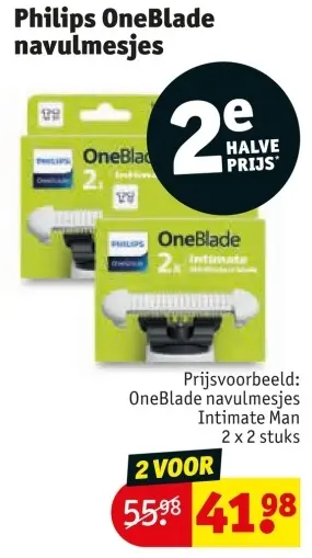 Aanbieding: OneBlade navulmesjes