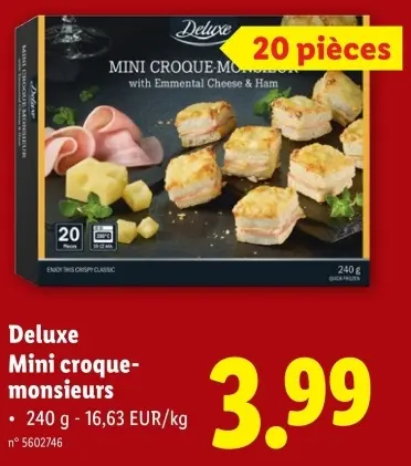 Offre: Deluxe Mini croque-monsieurs