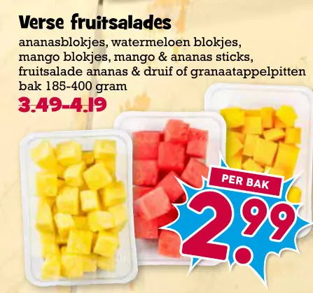 Aanbieding: Verse fruitsalades
