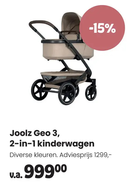 Aanbieding: Joolz Geo 3, 2-in-1 kinderwagen