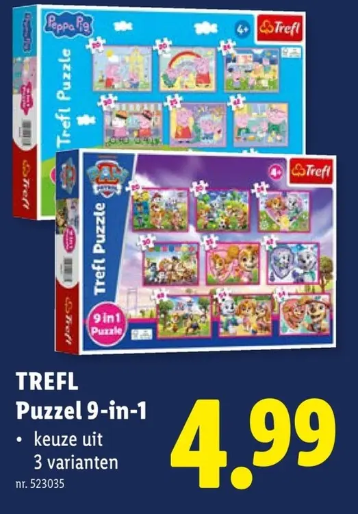 Promotie: TREFL Puzzel 9-in-1