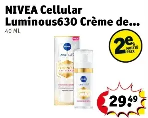 Offre: NIVEA Cellular Luminous630 Crème de...