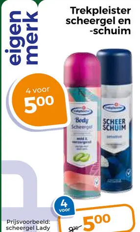 Aanbieding: scheergel en -schuim