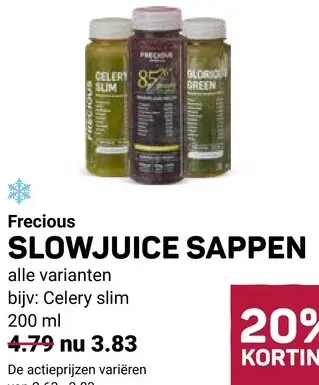 Aanbieding: Frecious Slowjuice sappen