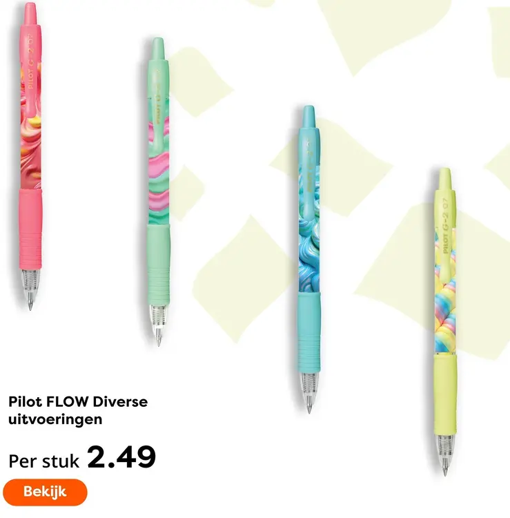 Aanbieding: Pilot FLOW Diverse uitvoeringen