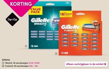 Aanbieding: Gillette Mach3 mesjes