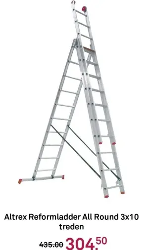 Aanbieding: Reformladder All Round 3x10 treden