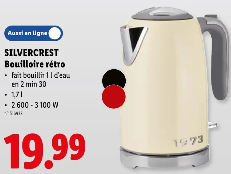 Offre: SILVERCREST Bouilloire rétro