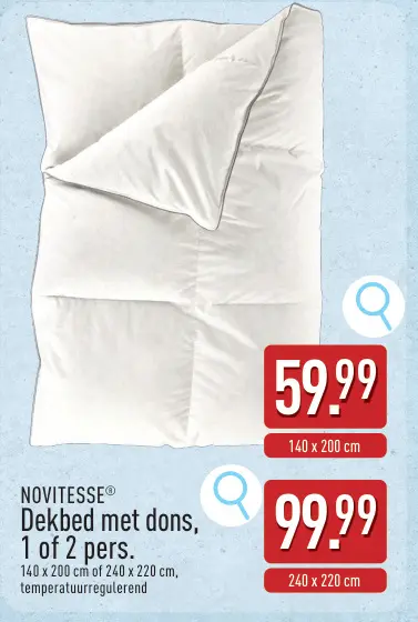 Aanbieding: Dekbed met dons
