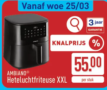 Promotie: Heteluchtfriteuse XXL