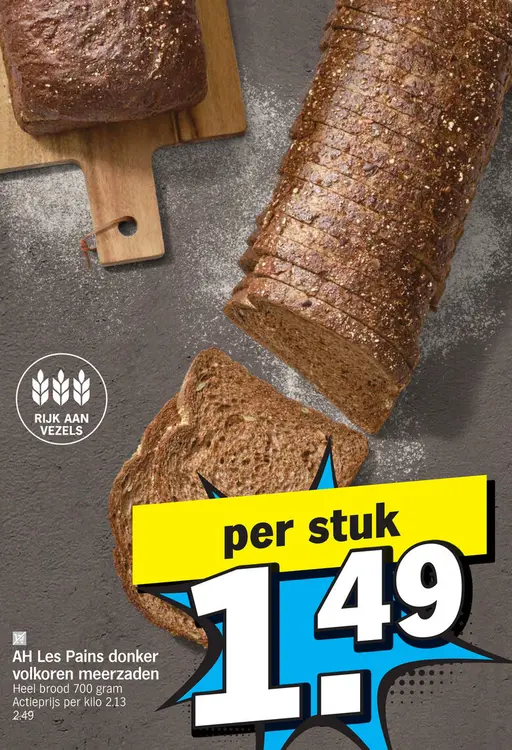 Promotie: Les Pains donker volkoren meerzaden
