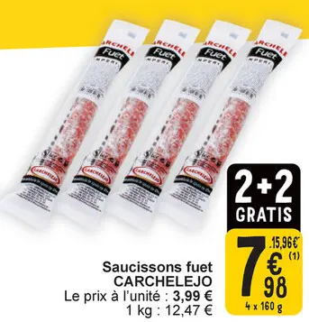 Offre: Saucissons fuet