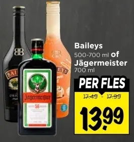 Aanbieding: Baileys of Jägermeister