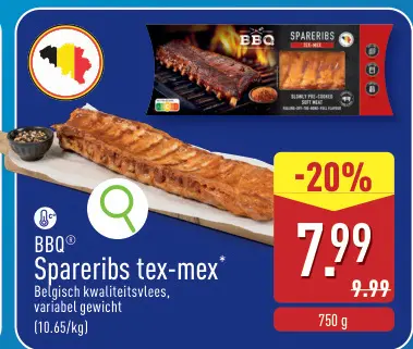 Promotie: Spareribs tex-mex