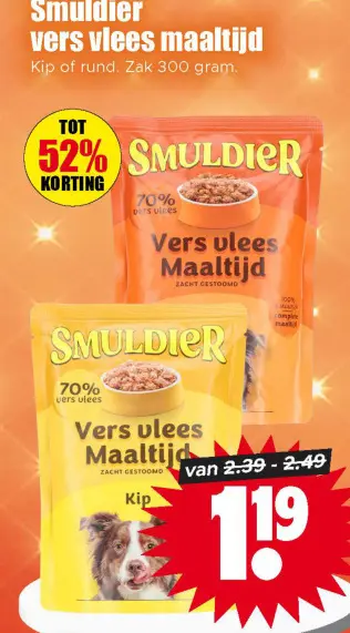 Aanbieding: Vers vlees maaltijd