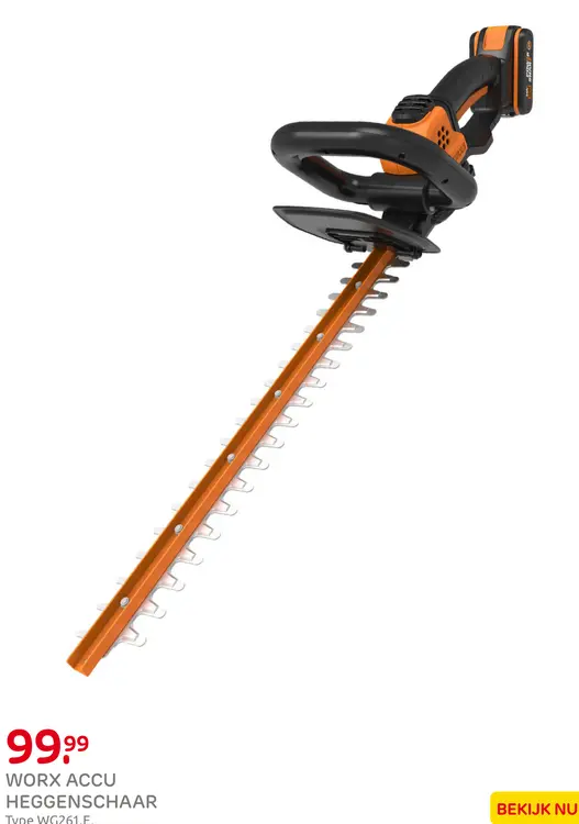 Aanbieding: Worx accu heggenschaar