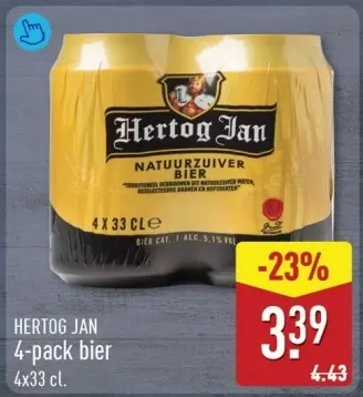 Aanbieding: 4-pack bier