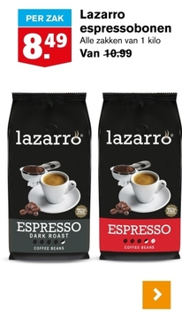 Aanbieding: Lazarro espressobonen