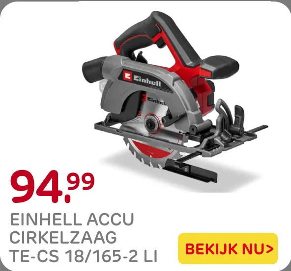 Aanbieding: Accu Cirkelzaag TE-CS 18/165-2 Li