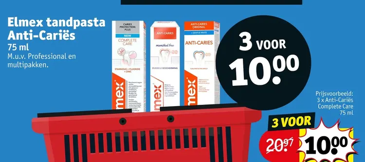 Promotie: Elmex tandpasta Anti-Cariës