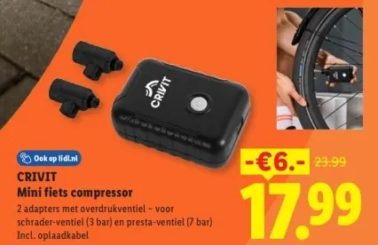 Aanbieding: Mini fiets compressor