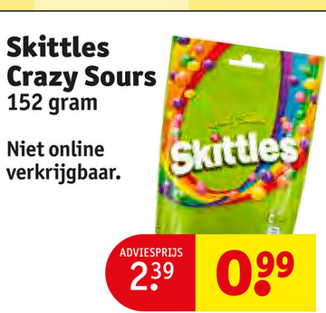 Aanbieding: Skittles Crazy Sours