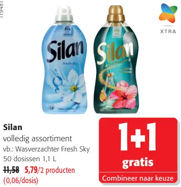 Promotie: Silan volledig assortiment