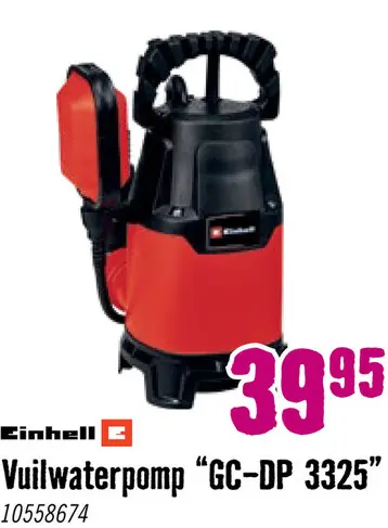 Aanbieding: EINHELL Vuilwaterpomp GC-DP 3325, 9.500 l/u