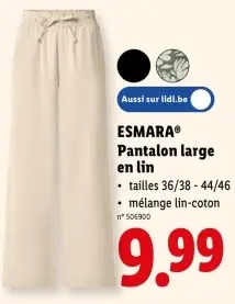 Offre: Pantalon large en lin