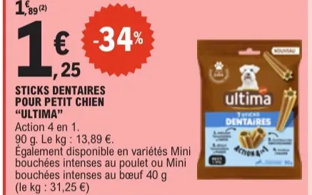 Promotie: Sticks dentaires pour petit chien