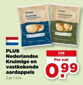 Kruimige en vastkokende aardappels