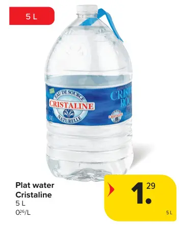 Promotie: Plat water