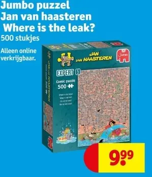 Aanbieding: Jumbo puzzel Jan van haasteren Where is the leak