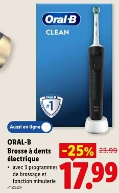 Offre: Brosse à dents électrique